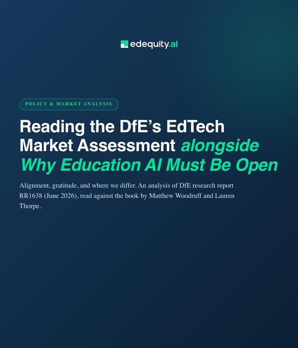 DfE EdTech Market Assessment analysis
